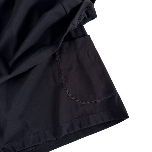 Halara Shorts Women Large Long Black Built in Liner Yoga High Rise 4.5" Inseam - Picture 5 of 8